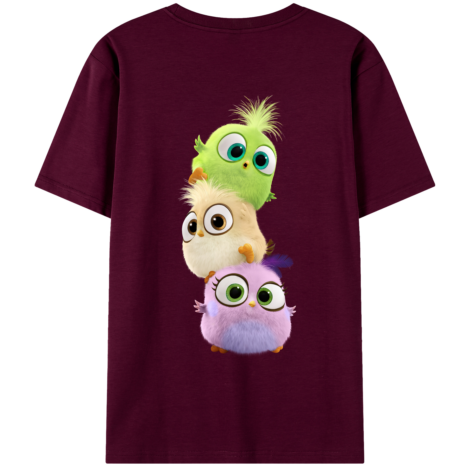 （画像用） Angry Birds アングリーバード レディース半袖Tシャツ(バックプリント)